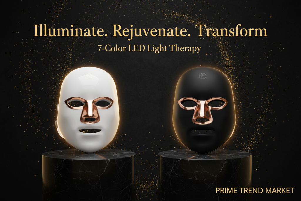 7-Color LED Light Therapy Face Mask | Rechargeable Photorejuvenation Beauty Instrument — Prime Trend Market