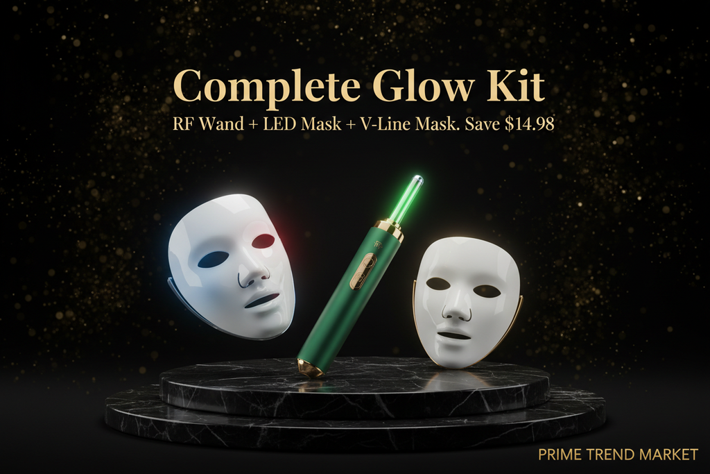 Complete Glow Kit | RF Wand + LED Mask + V-Line Mask — Prime Trend Market