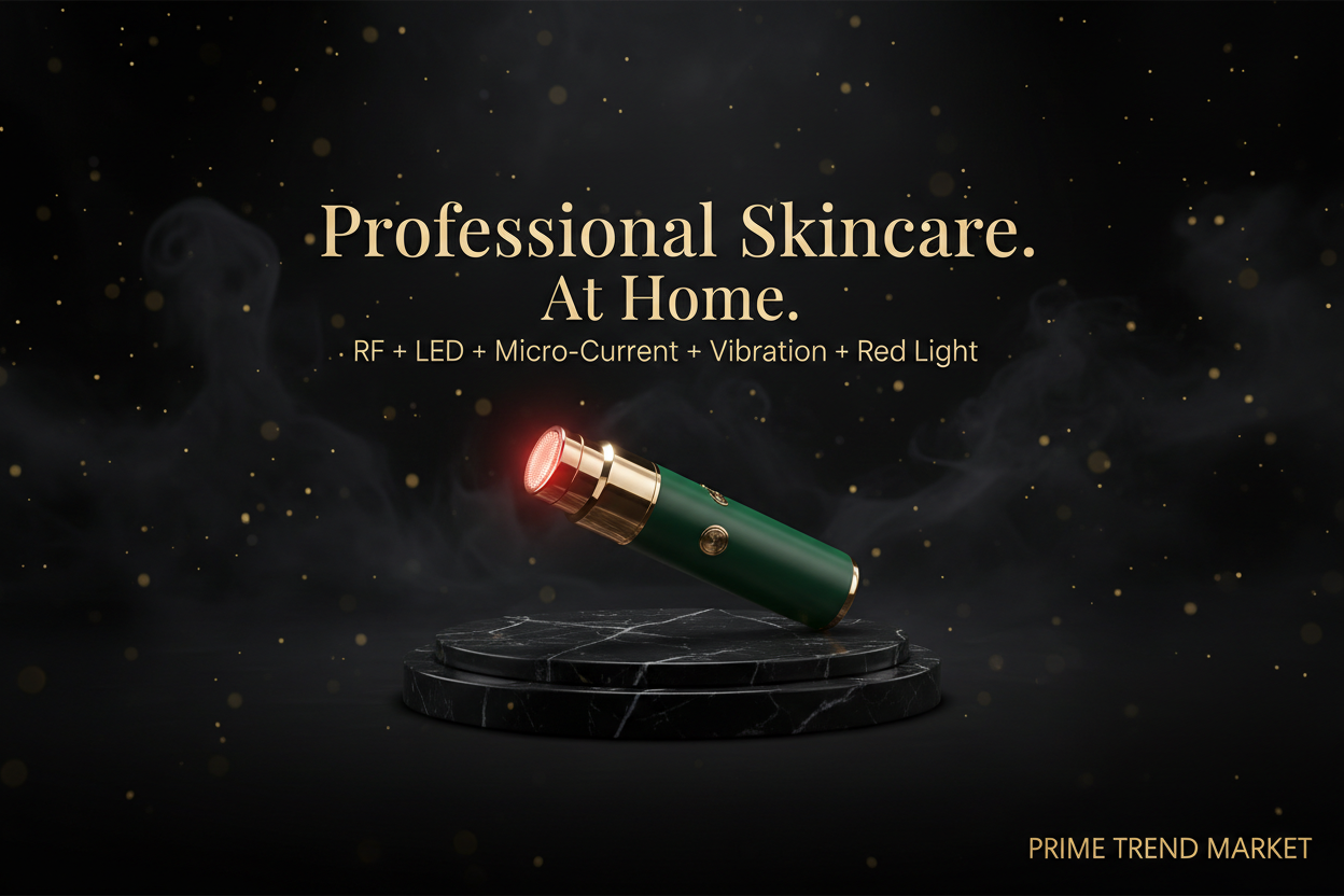 5-in-1 RF LED Facial Lifting Wand | Radio Frequency Skin Firming & Renewal Beauty Device — Prime Trend Market