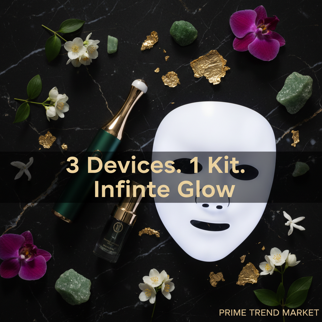 Complete Glow Kit | RF Wand + LED Mask + V-Line Mask — Prime Trend Market