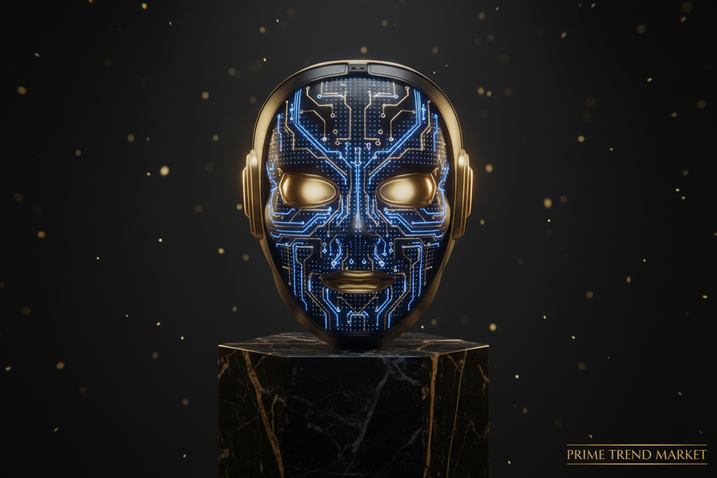 APP-Controlled LED Face-Changing Glowing Mask | Music Reactive DIY Party Mask — Prime Trend Market