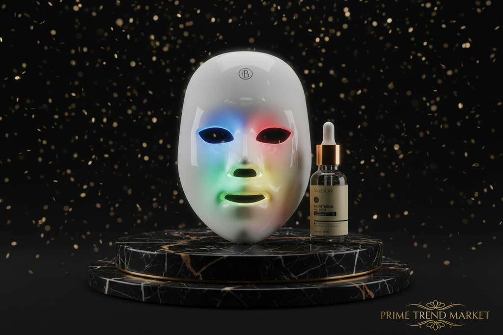 7-Color LED Photon Face Mask | Skin Rejuvenation & Glutathione Brightening Kit — Prime Trend Market