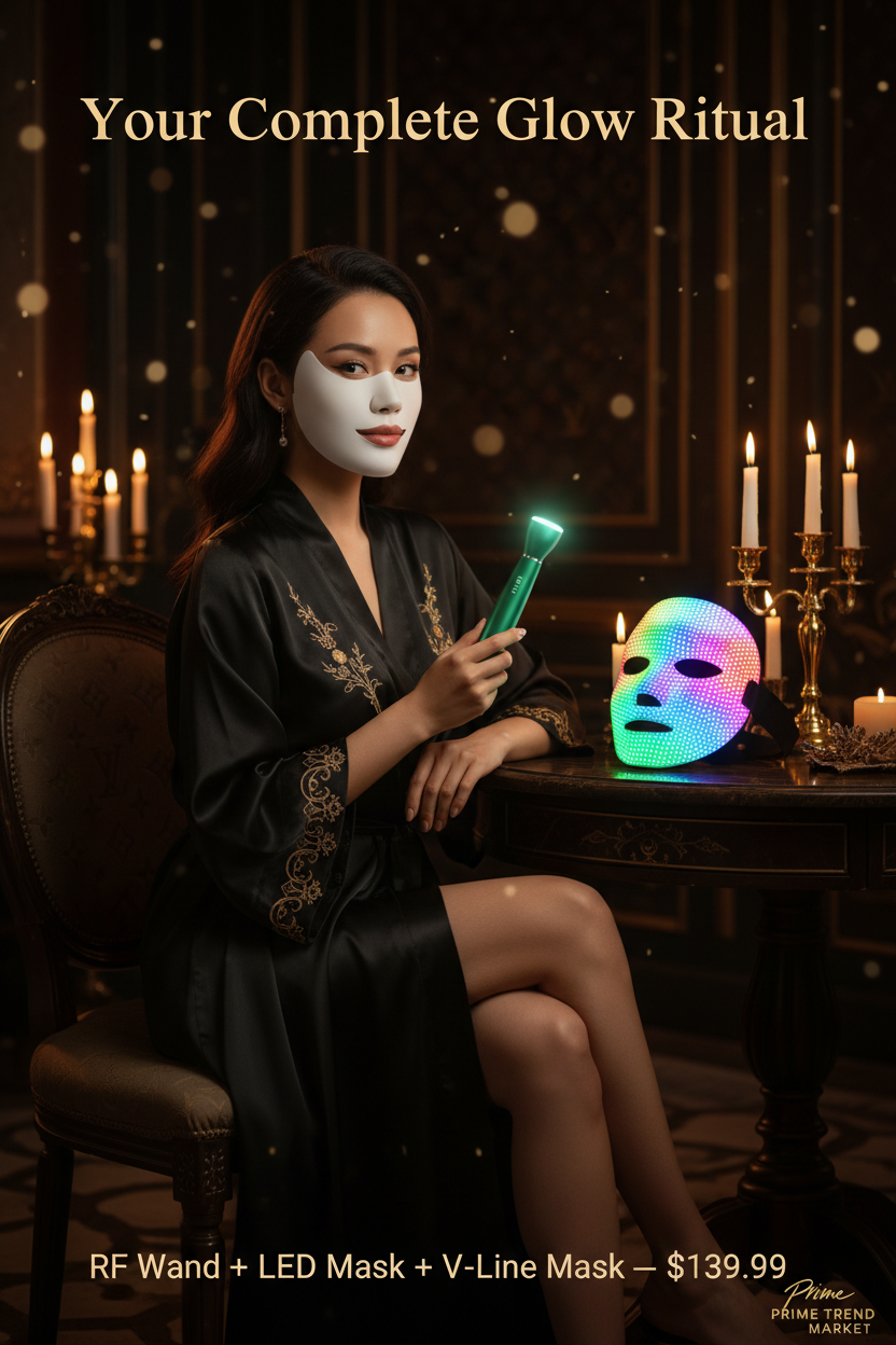 Complete Glow Kit | RF Wand + LED Mask + V-Line Mask — Prime Trend Market