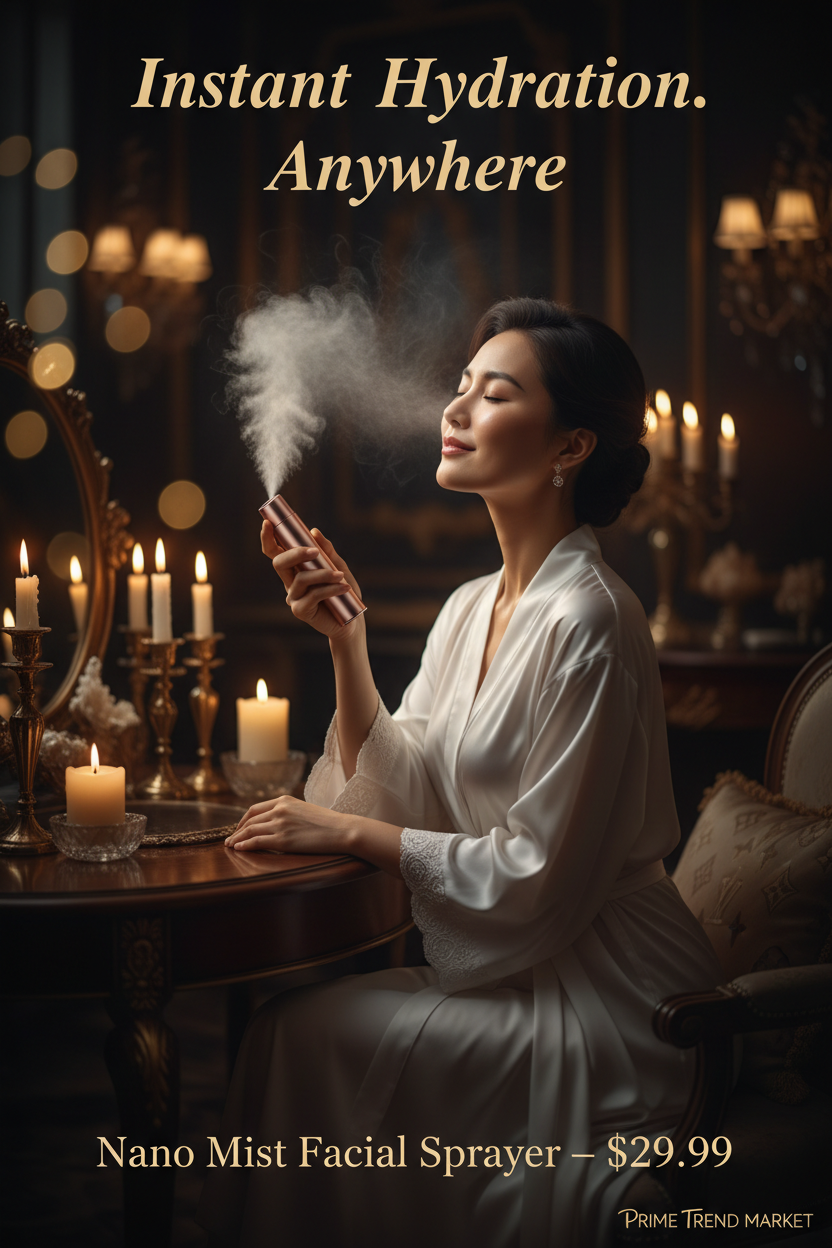 Nano Mist Facial Sprayer | Negative Ion Hydration & Face Steamer — Prime Trend Market