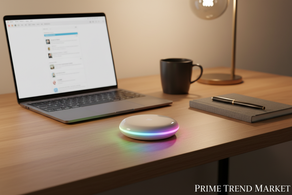 GlowBeat™ M3 Mini RGB Bluetooth Speaker — Pocket-Sized Wireless Sound with Color-Changing Glow — Eliza & Tuan