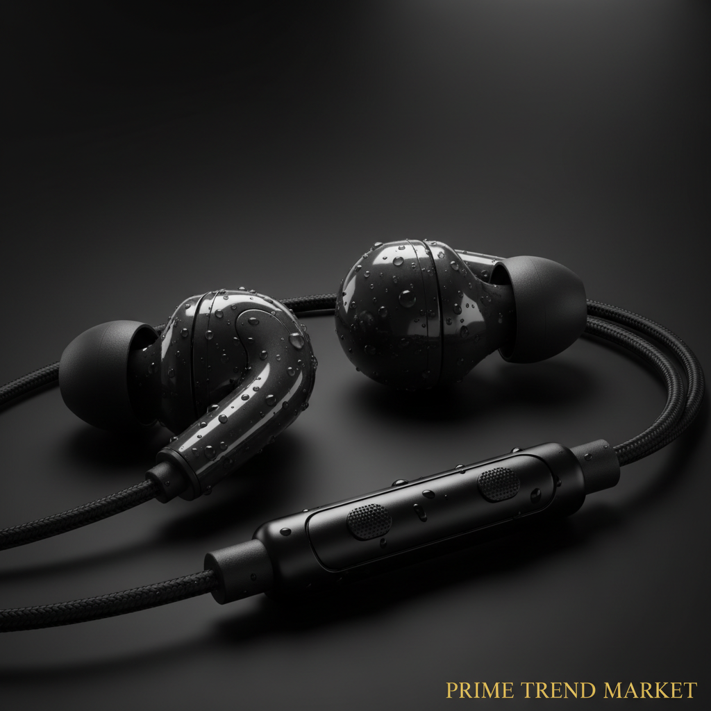 IP44 Waterproof In-Ear Stereo Headphones — Sport Earphones with Mic — Prime Trend Market