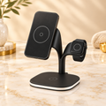 Magnetic 3-in-1 Wireless Charging Station — Phone, Earphones & Watch