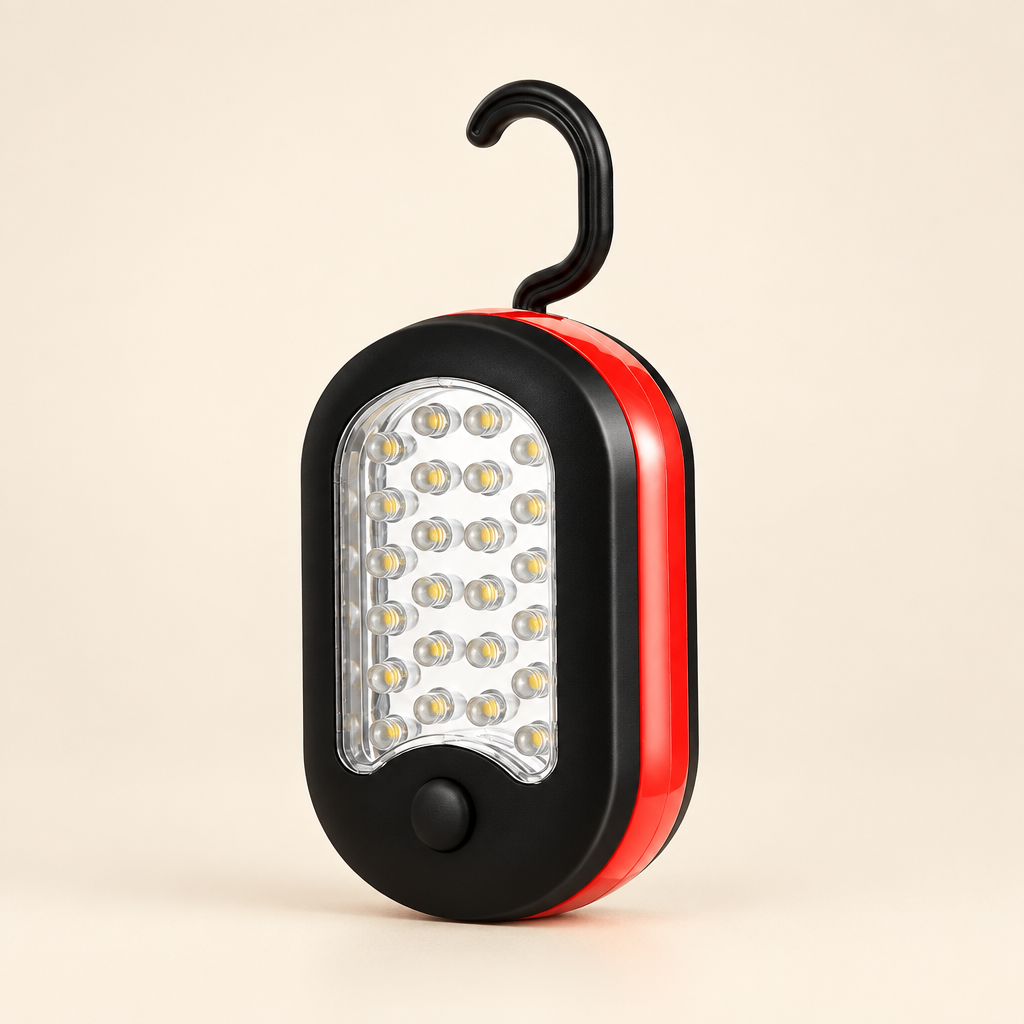 Magnetic LED work light with hook