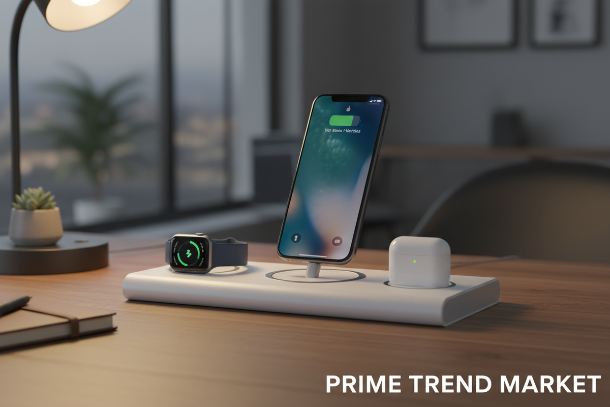 MagSafe Power Bundle | 3-in-1 Wireless Power Bank + MagSafe Charger + LED Charging Cable — Prime Trend Market