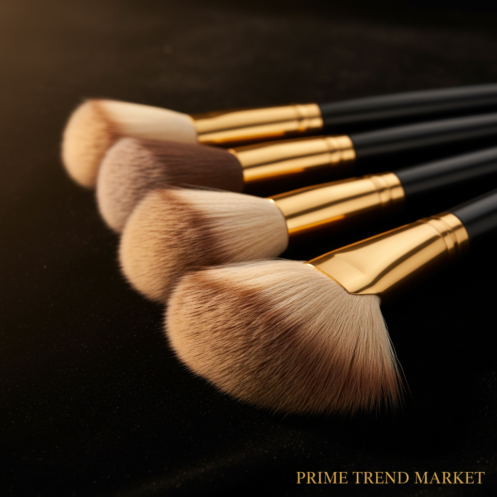 Beli 10pcs Professional Makeup Brush Set New Design Brushed Tube Makeup Brushes — Prime Trend Market