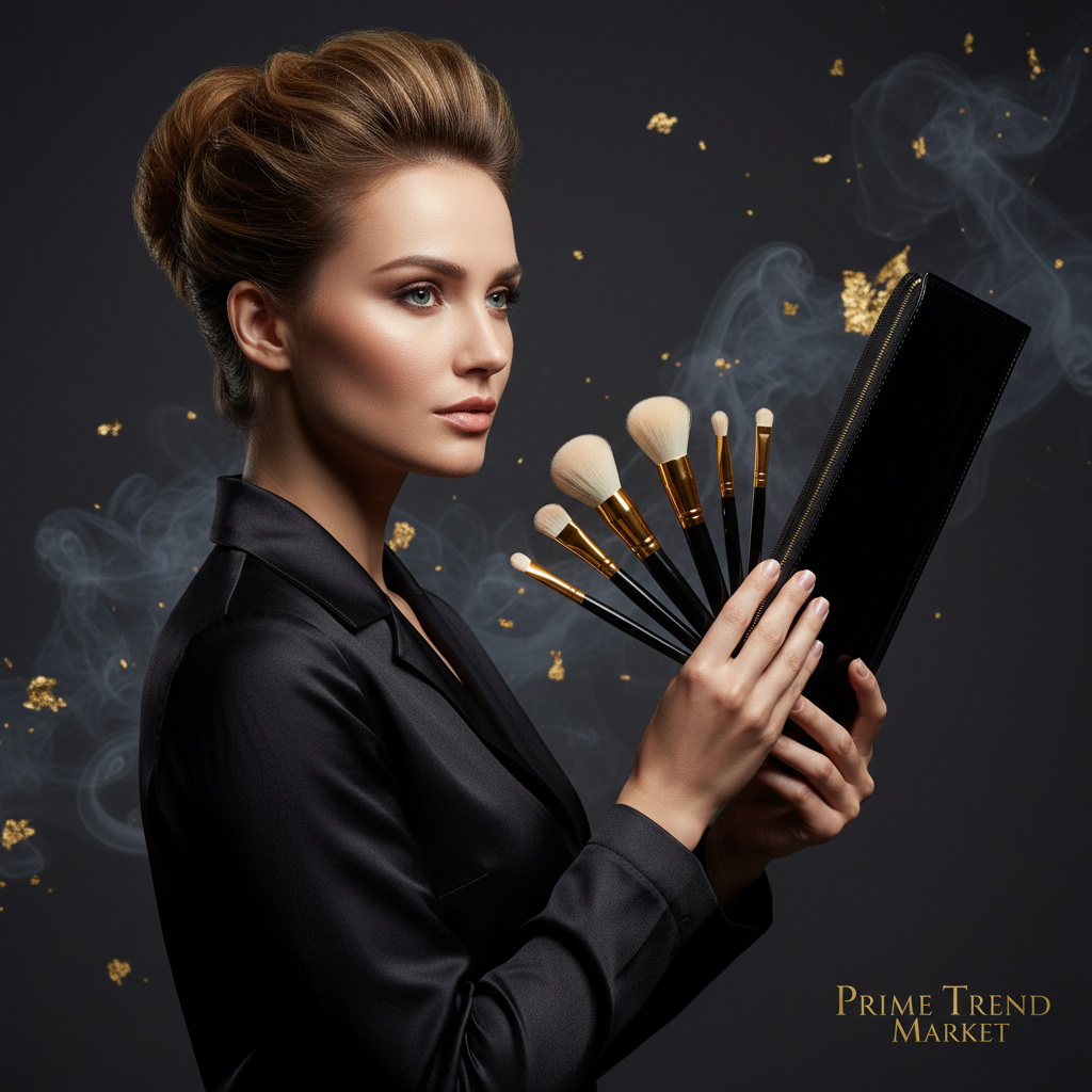 Beli 10pcs Professional Makeup Brush Set New Design Brushed Tube Makeup Brushes — Prime Trend Market