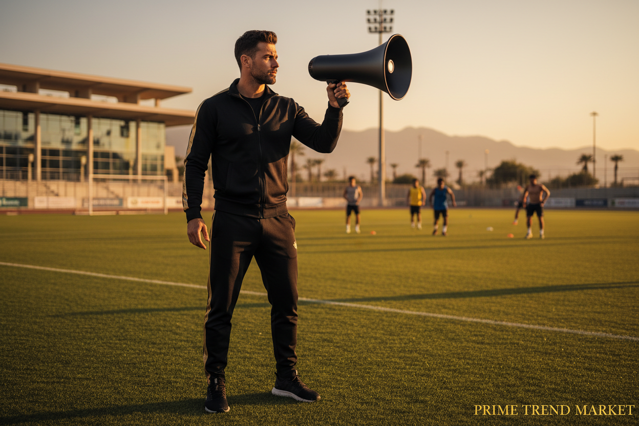 5 Core Megaphone 50W — Bluetooth Rechargeable Bullhorn with Siren, 1100 Yard Range — Prime Trend Market
