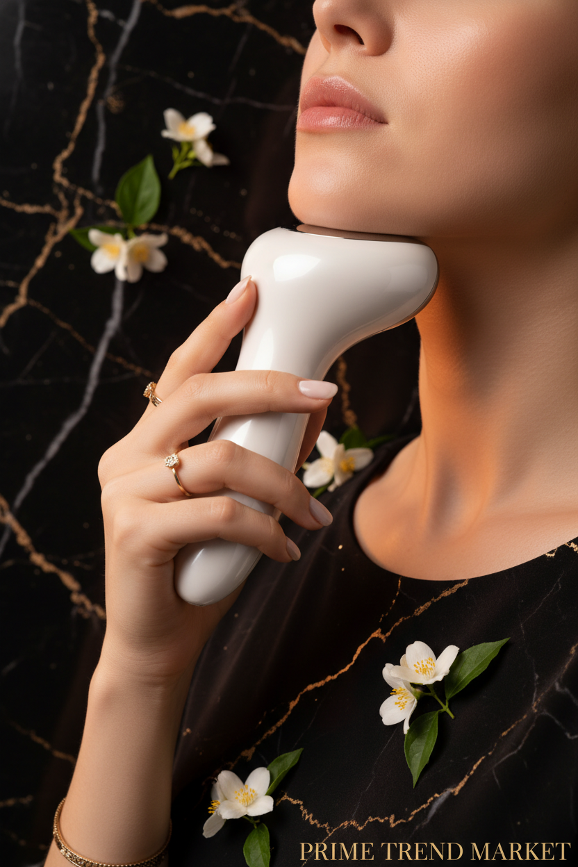 Luxury Microcurrent Face Slimming Device — EMS Facial Lifting & Contouring Beauty Instrument — Eliza & Tuan