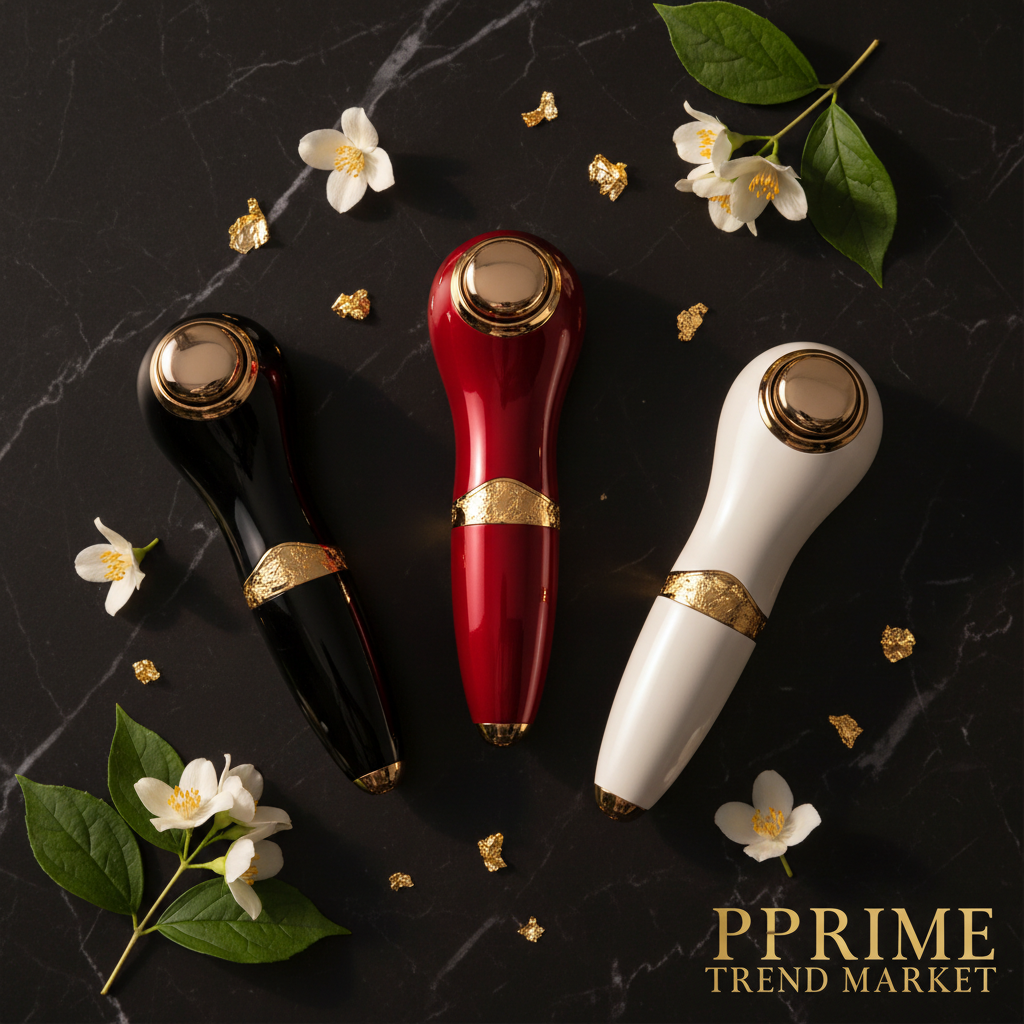 Luxury Microcurrent Face Lifting Wand — Portable EMS Facial Toning & Skin Firming Beauty Device — Eliza & Tuan