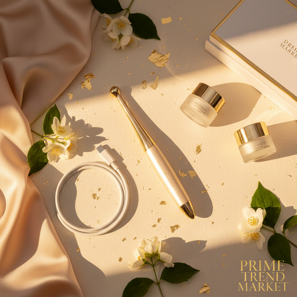 Luxury Microcurrent Face Lifting Wand — Portable EMS Facial Toning & Skin Firming Beauty Device — Eliza & Tuan
