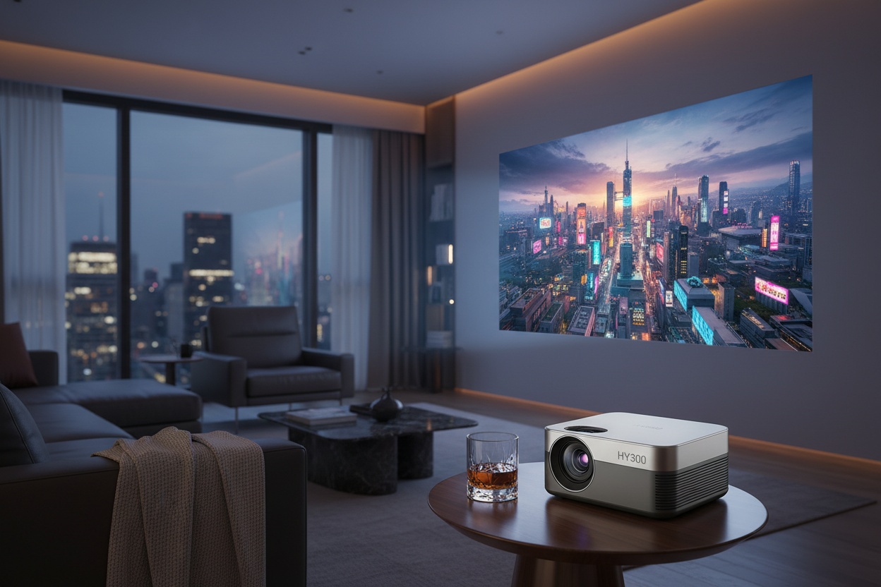 HY300 Mini Smart Projector — Portable HD Home Theater — Prime Trend Market