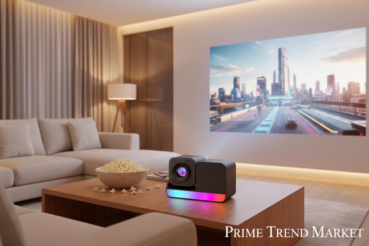 KaraokeMax™ HD Home Theater Projector — 720P with Built-In Microphone for Movie & Party Nights — Prime Trend Market