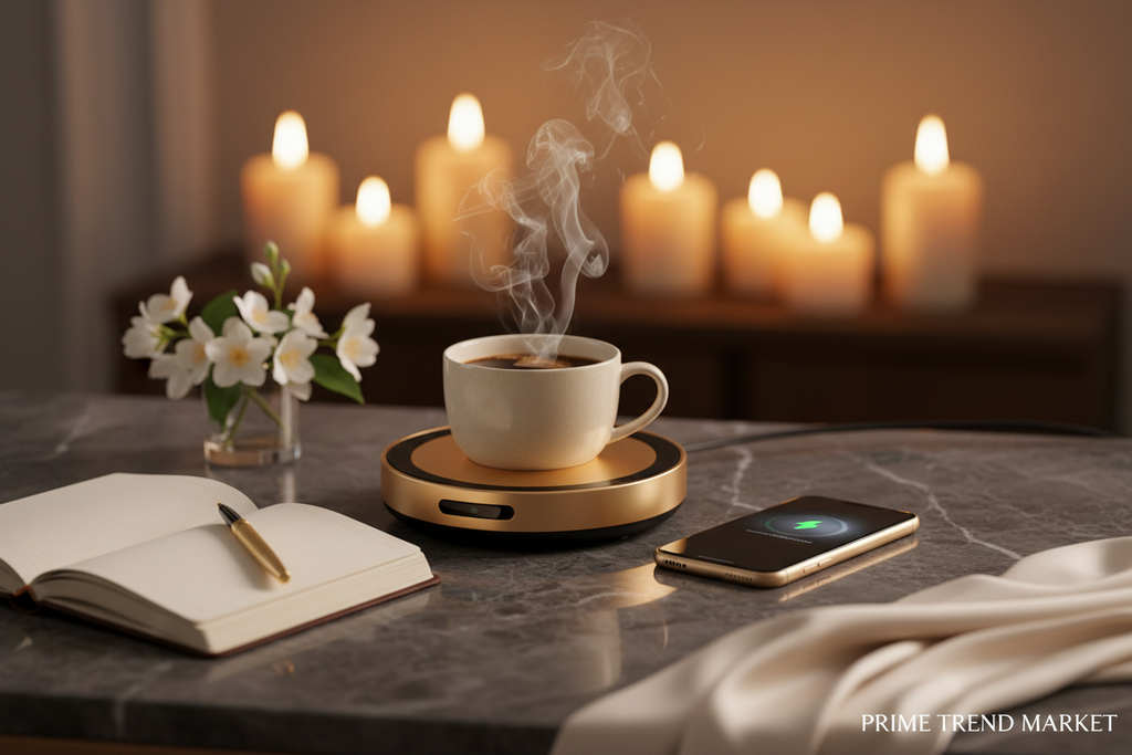 2-in-1 Smart Mug Warmer & Wireless Charger | Keep Your Coffee Hot All Day — Prime Trend Market