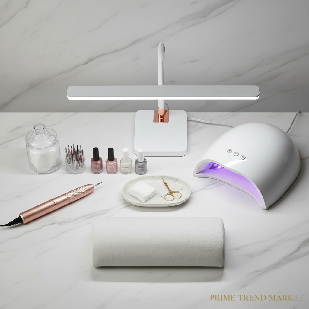 Nail Desk Flat Lay