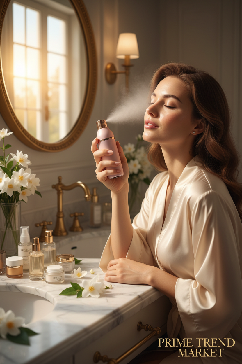 Nano Glow Bundle | Nano Mist Facial Sprayer + Germanium Stone Beauty Wand — Prime Trend Market