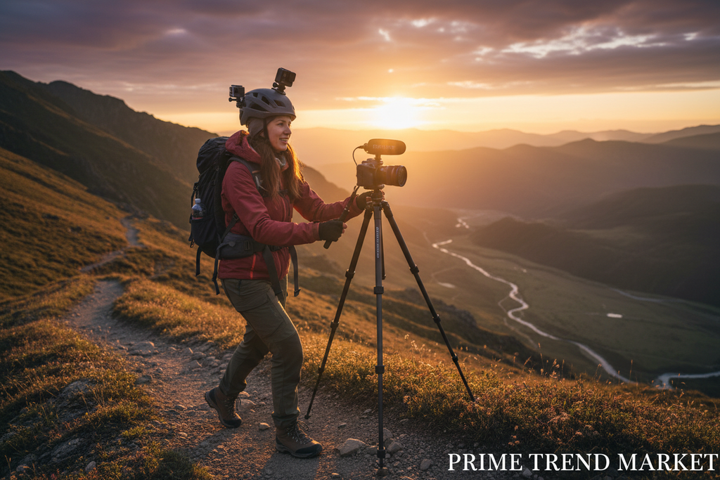 Content Creator Pro Bundle | 4K Vlogging Camera + Action Camera + Selfie Stick Tripod — Prime Trend Market