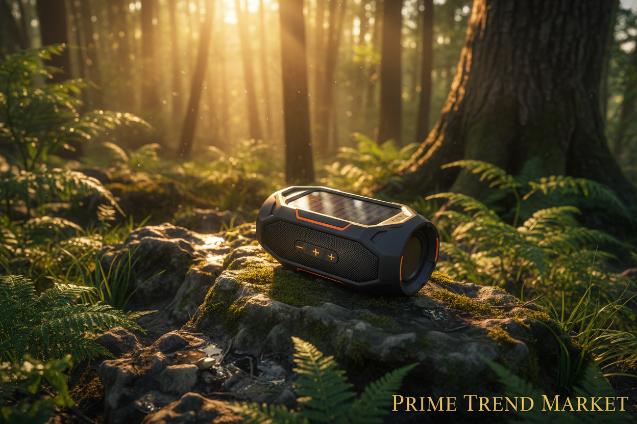Outdoor Waterproof Bluetooth Speaker — 30W HIFI Sound, BT 5.1, RGB Lights & Solar Charging Option — Eliza & Tuan