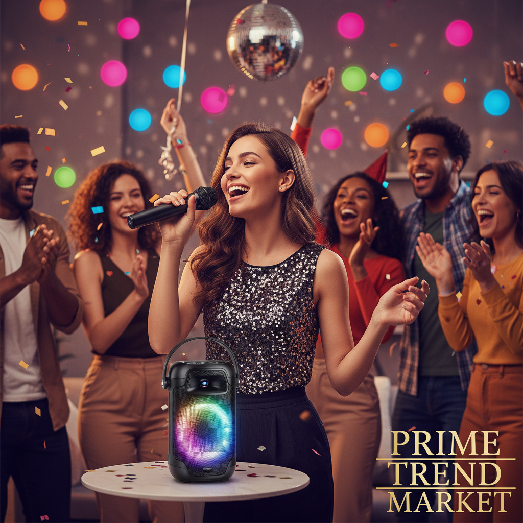V11 Wireless Karaoke Speaker – Bluetooth & Dual Microphone Party Speaker — Prime Trend Market