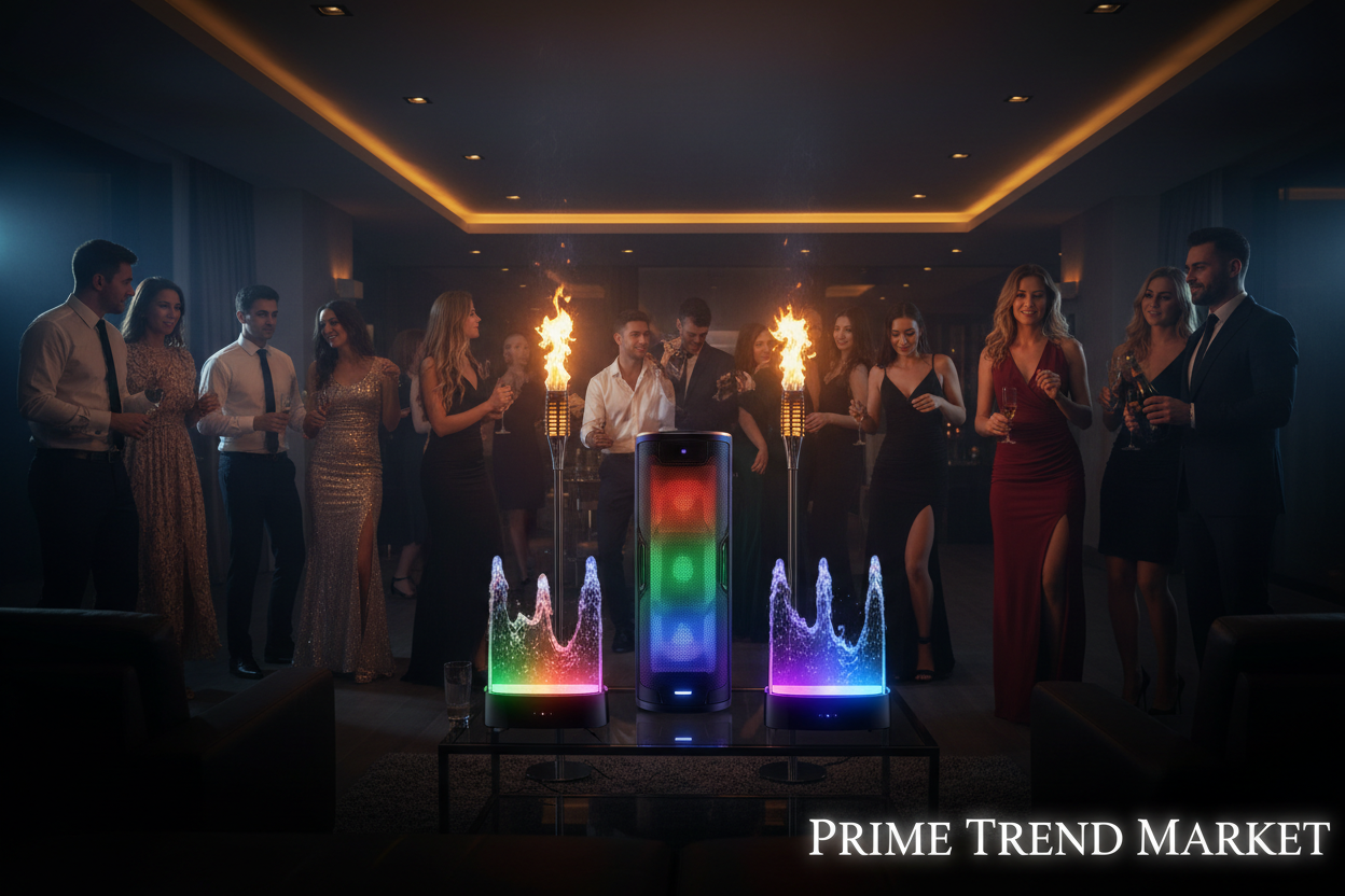 Party Host Bundle | LED Flame Speaker + RGB Party Speaker + Dancing Water LED Speaker — Eliza & Tuan