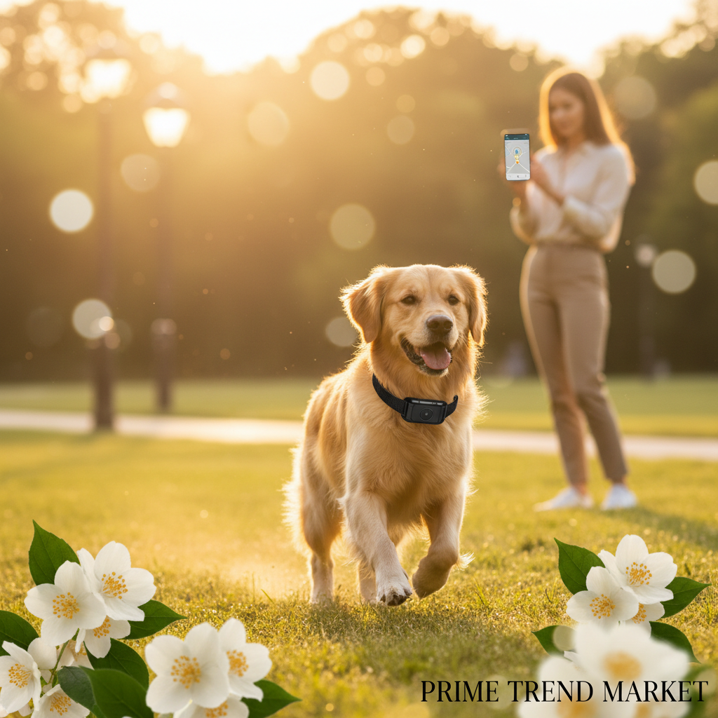 PawGuard GPS Smart Collar – Real-Time 8-in-1 Positioning Tracker with LED Screen for Dogs | 2 Colors — Prime Trend Market