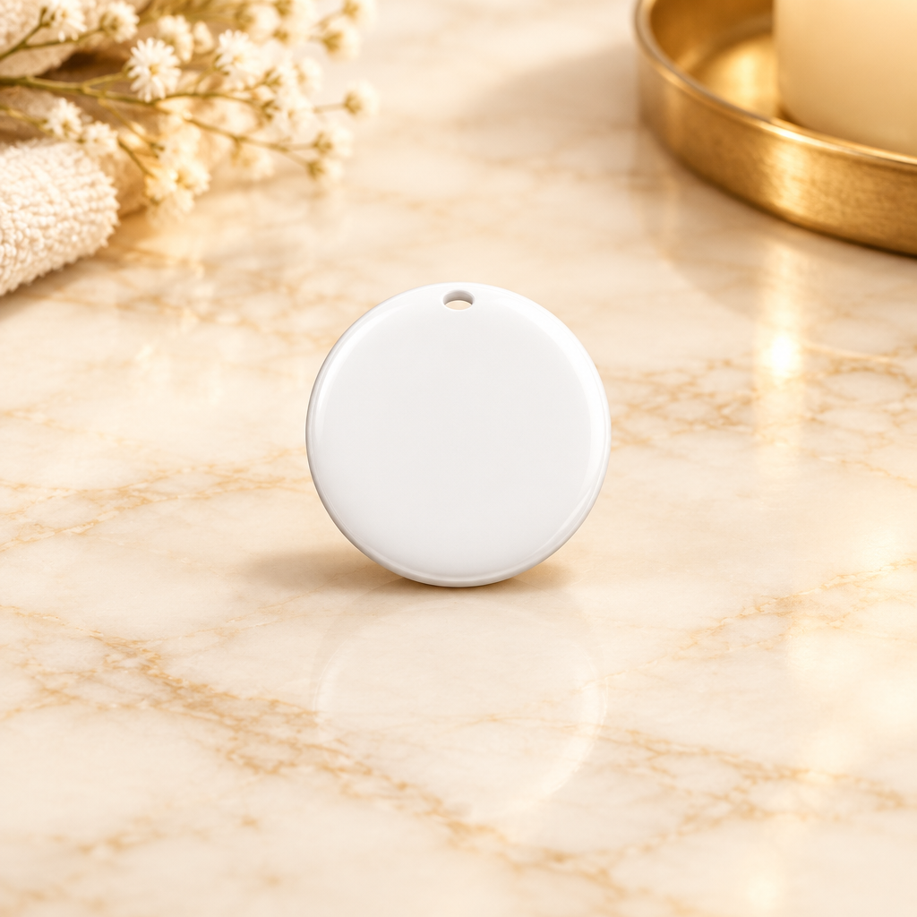 PawTag Smart Bluetooth Tracker – Anti-Loss Locator for Pets, Keys, Bags & Kids | Black & White