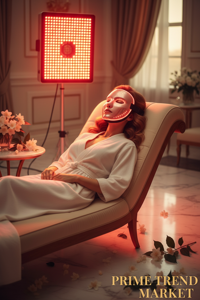 PDT Pro Bundle | 7 Colors LED Light Therapy Panel + Infrared Phototherapy Face Mask — Prime Trend Market