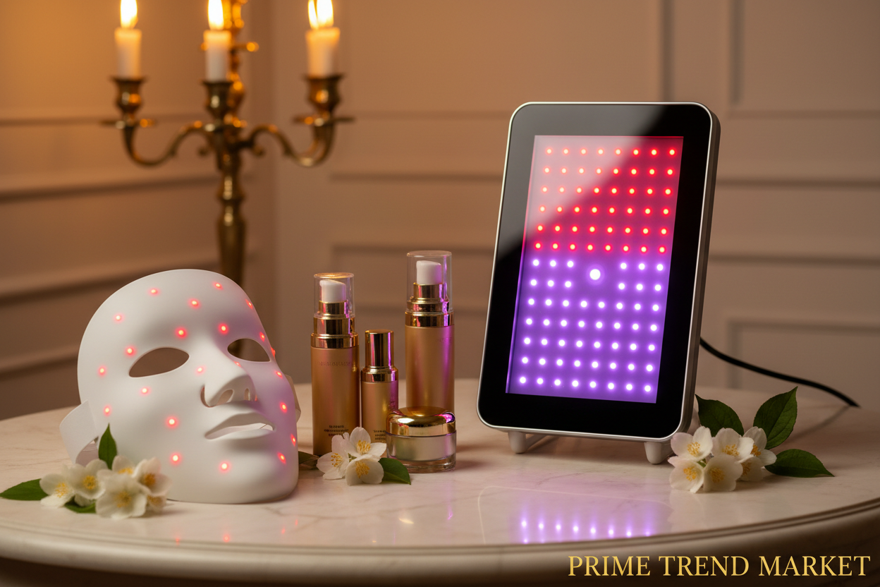 PDT Pro Bundle | 7 Colors LED Light Therapy Panel + Infrared Phototherapy Face Mask — Prime Trend Market