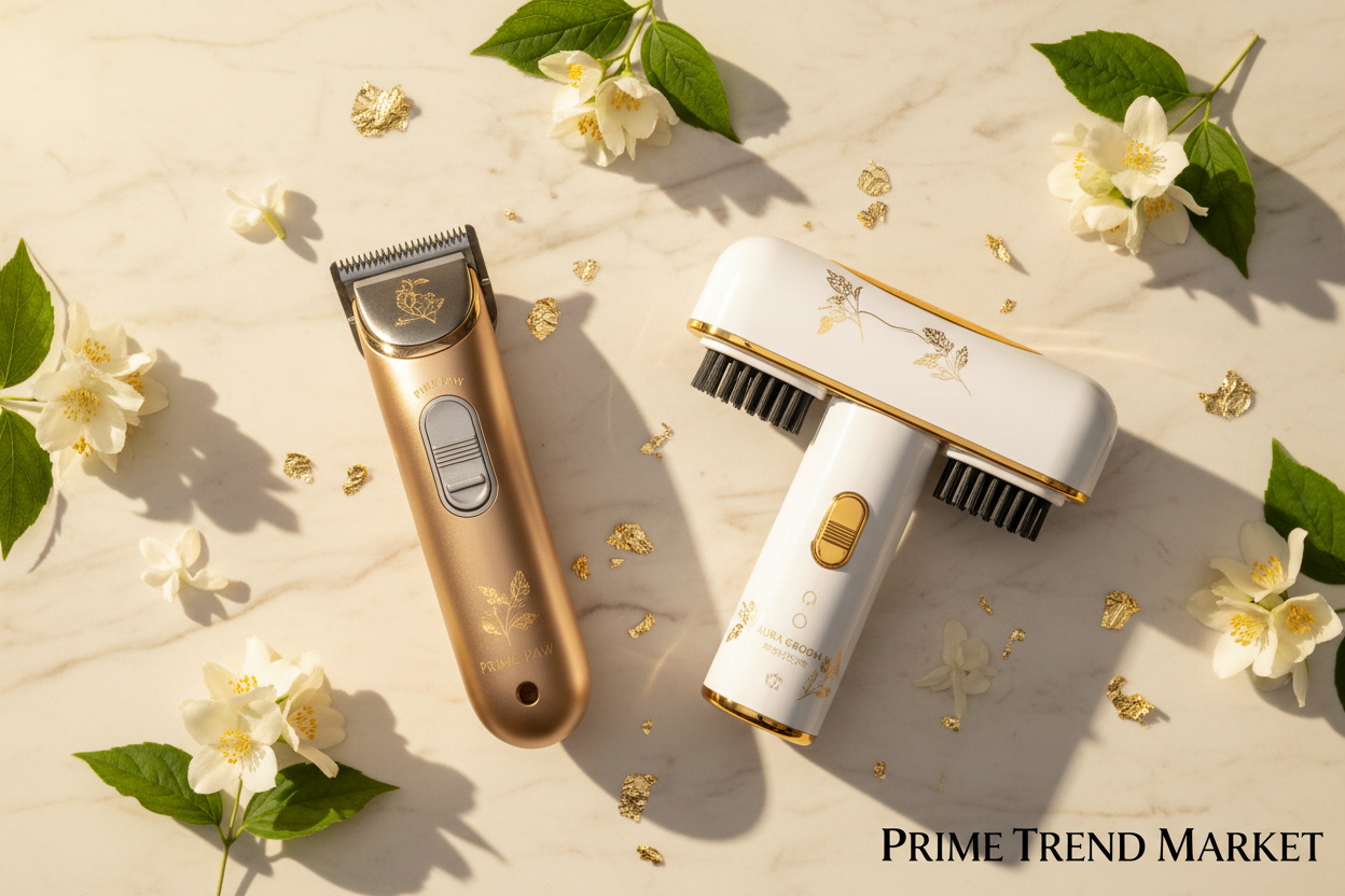 Complete Pet Grooming Bundle | Clipper + Steam Grooming Brush — Prime Trend Market