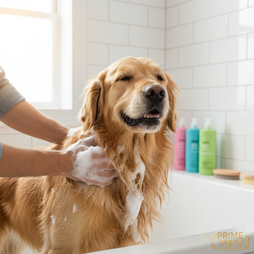 Pet Detangling Shampoo Lifestyle