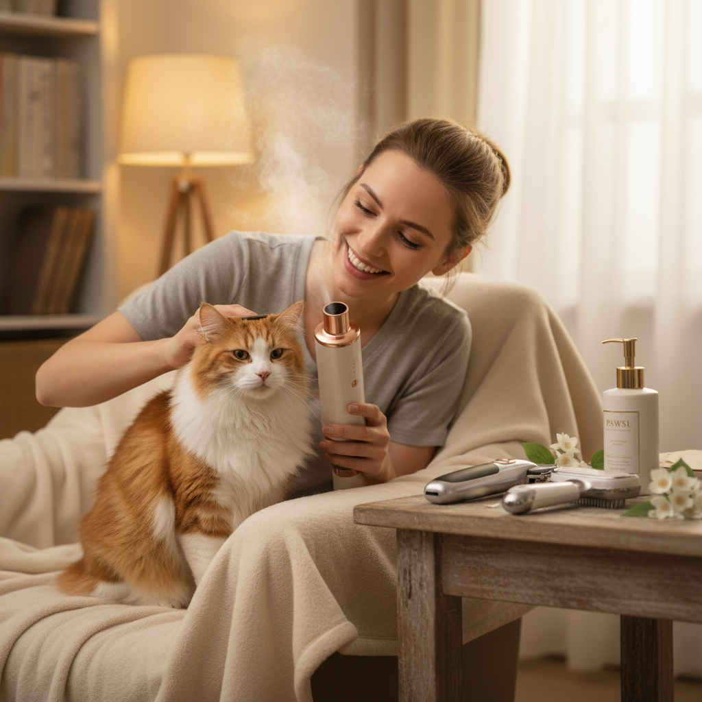 Pet Grooming Lifestyle Cat