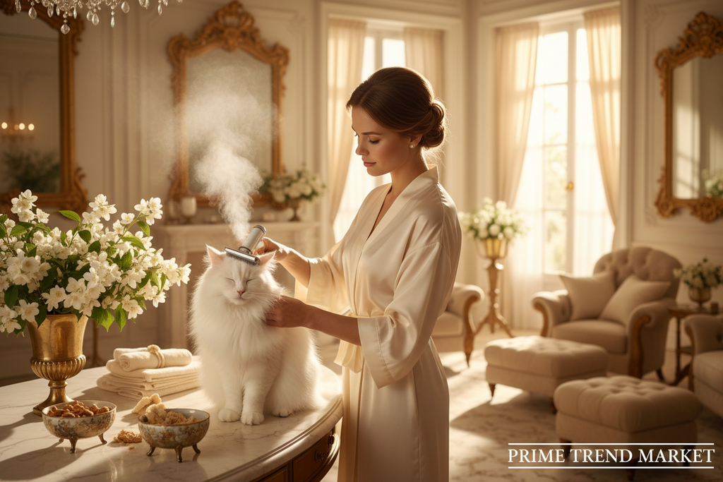 Pet Spa Bundle | Detangling Shampoo + Steam Grooming Brush + Self-Cleaning Slicker Brush — Prime Trend Market