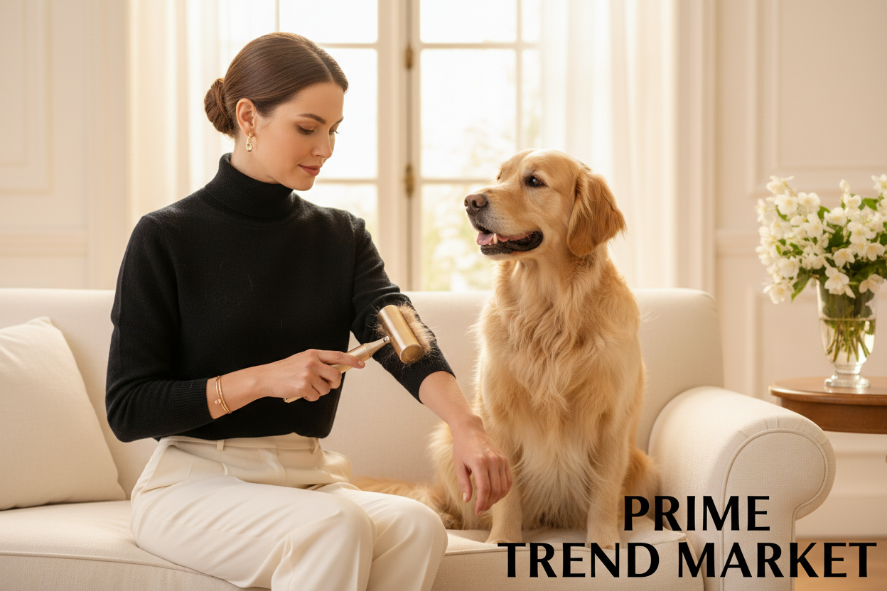 Pet Lint & Roll Bundle | Self-Cleaning Hair Roller + 2-Way Lint Roller — Prime Trend Market