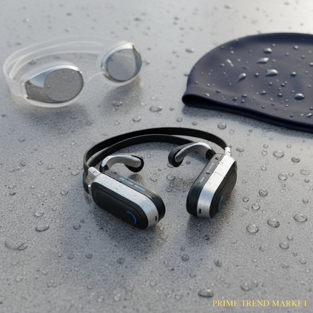 IPX8 Waterproof Headset Swimming Bluetooth Headphones With 32G TF Card Sports Wireless Earbuds Stereo Bone Conduction Earphone — Prime Trend Market
