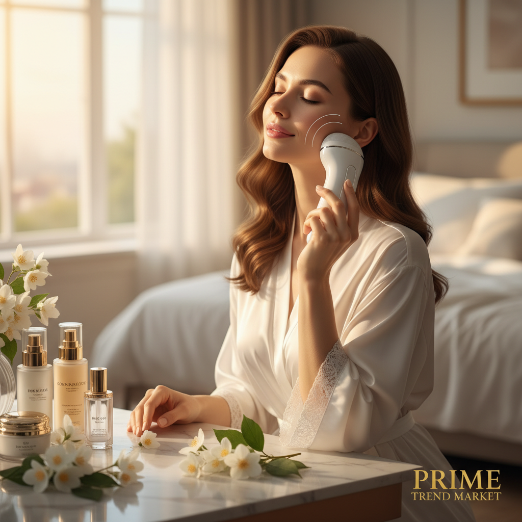 Luxury 3-in-1 Pore Cleanser & EMS Beauty Instrument — Color Light Therapy, Negative Ion & Ultrasonic Skin Cleaner — Prime Trend Market