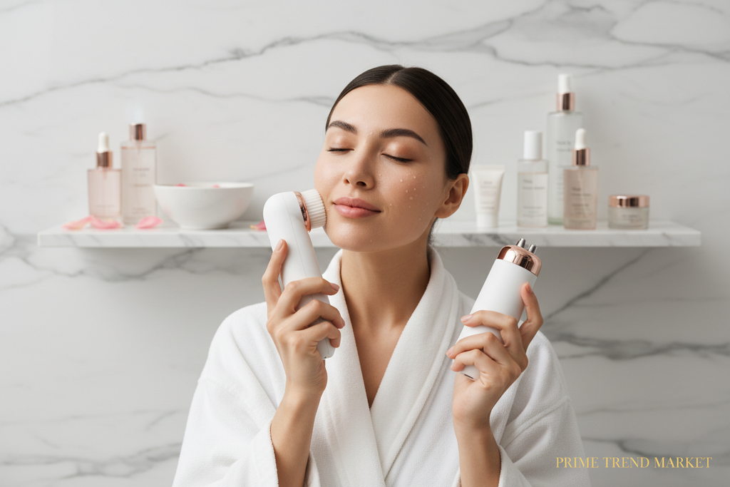Pore Perfection Bundle | Sonic Cleansing Brush + Pore Cleansing Facial Massager — Prime Trend Market