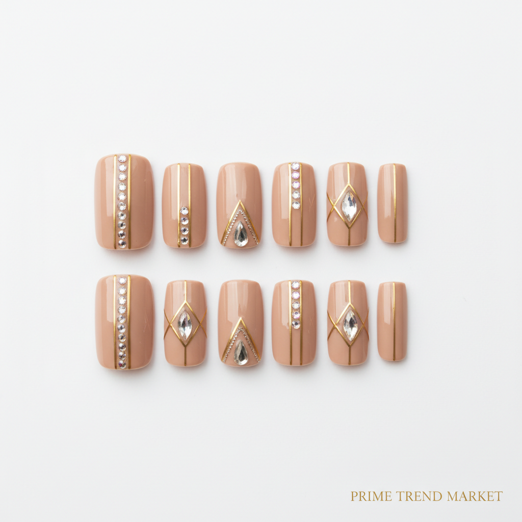 Press on Nails flat-lay