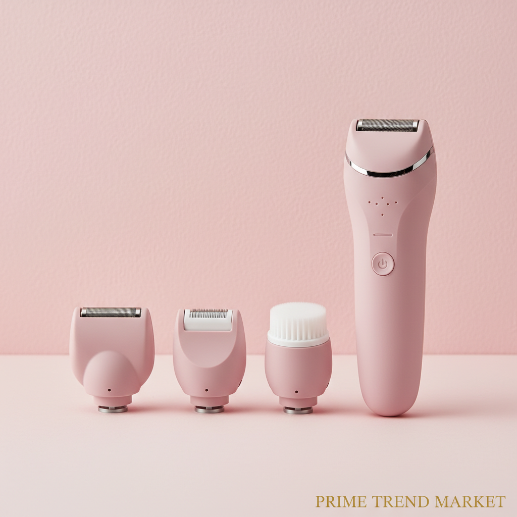 4-in-1 Women's Electric Shaver — Eyebrow, Nose, Face & Bikini Trimmer | Rechargeable — Prime Trend Market