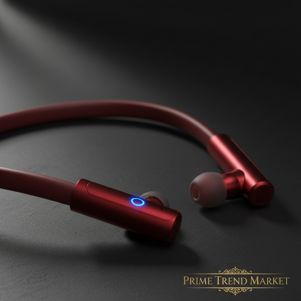 Wireless Sports Neckband Earphones — Bluetooth V4.1, LED Light, Sweat-Proof, 8Hr Battery — Eliza & Tuan
