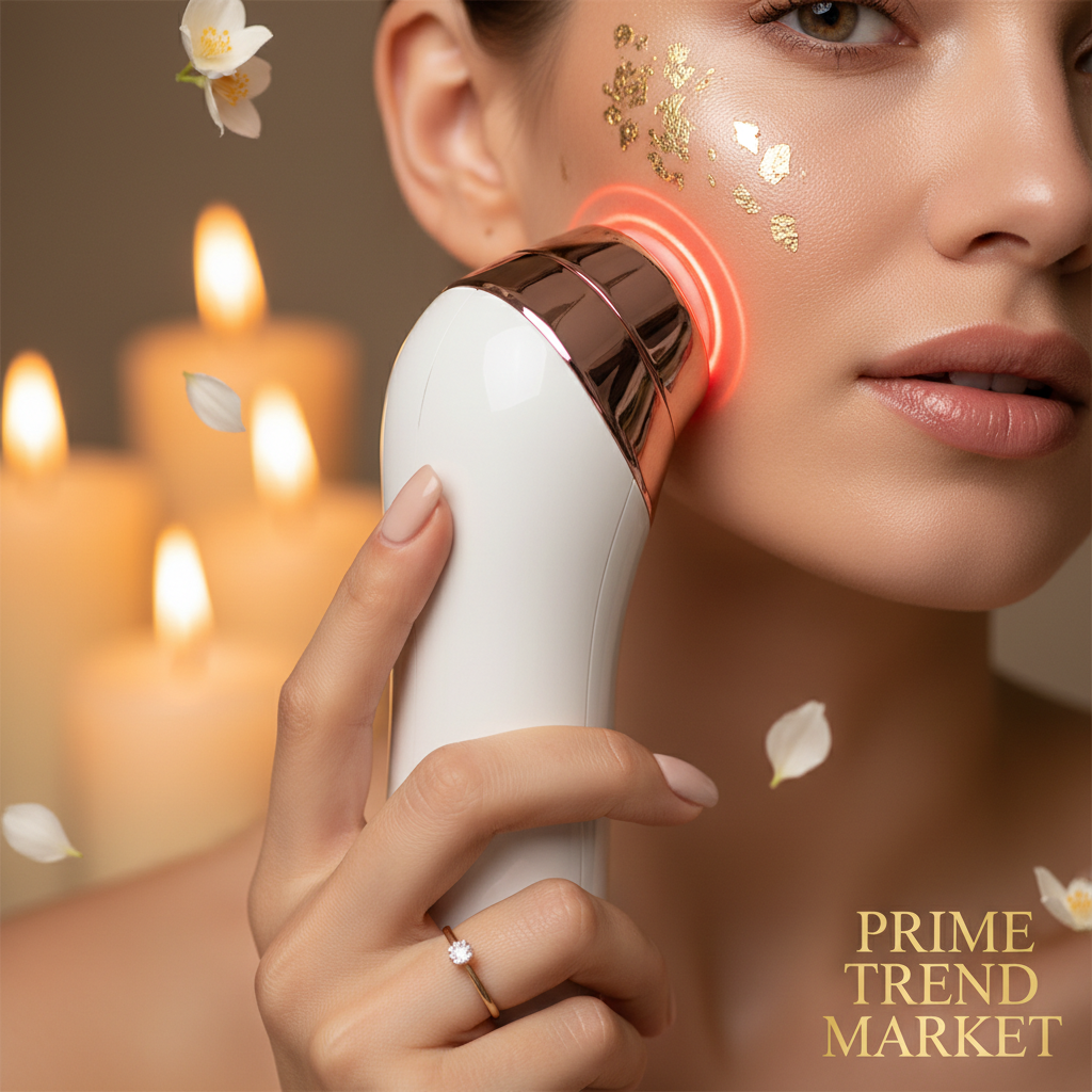 4-in-1 RF LED Photon Facial Massager — Radio Frequency Mesotherapy Electroporation Anti-Aging Beauty Device — Eliza & Tuan