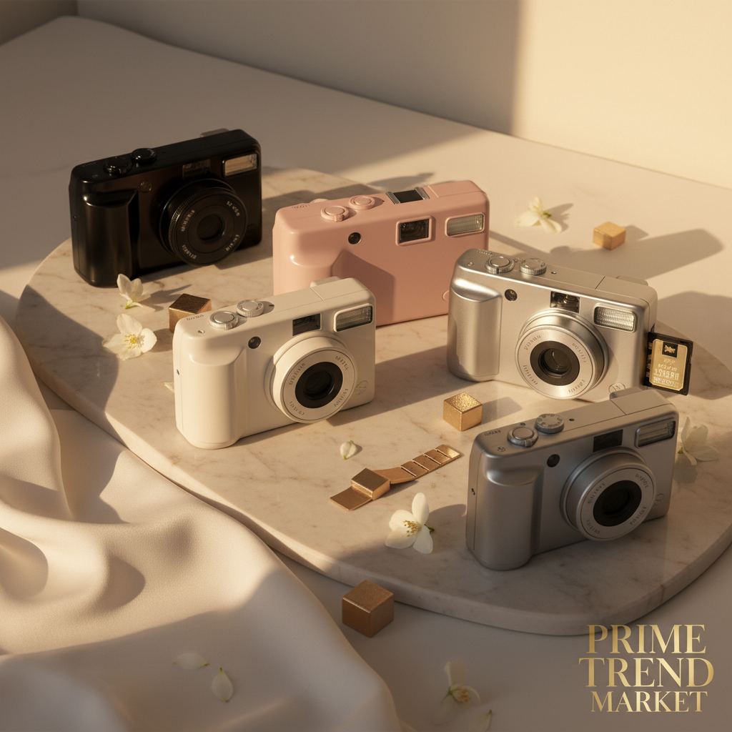 RetroShot 48MP 4K HD Digital Selfie Camera — Front & Rear Dual Lens, Retro Compact Design — Prime Trend Market