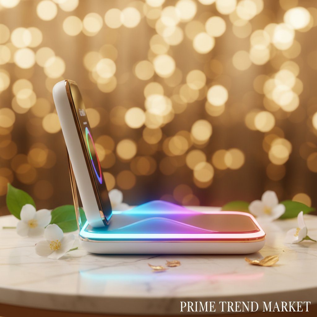 4-in-1 RGB Magnetic Wireless Charging Station | Fast Charge Phone, Watch & Earbuds with Atmosphere Light — Prime Trend Market