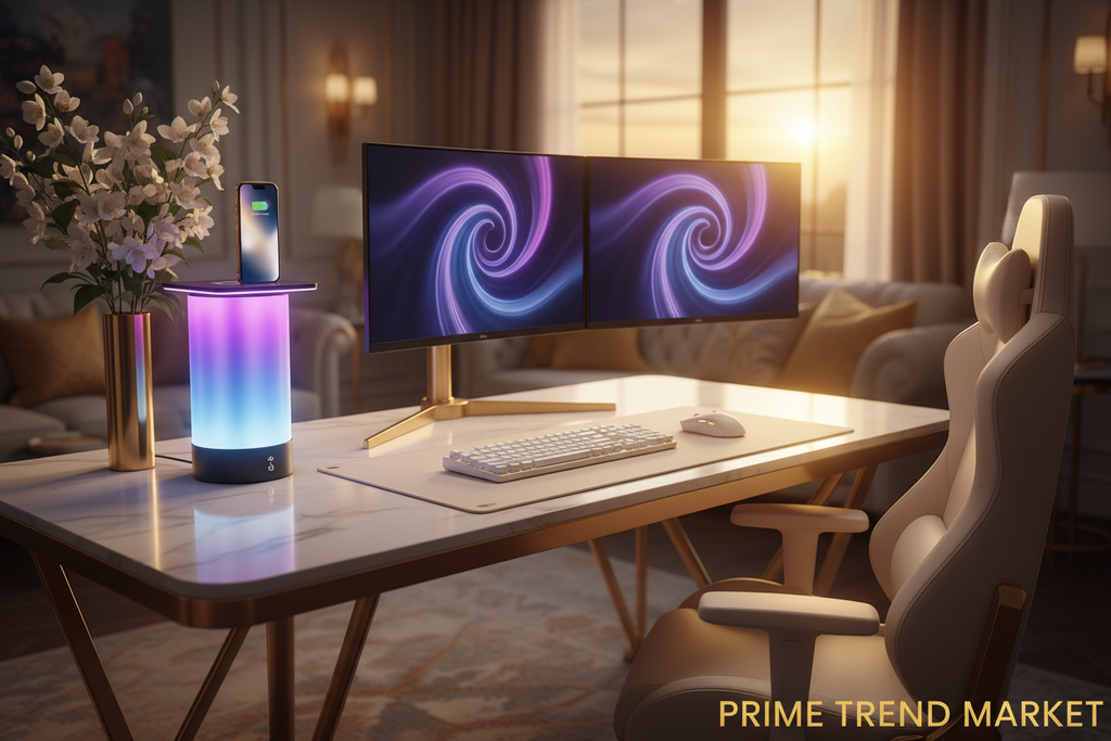 3-in-1 RGB APP-Controlled Night Light | 15W Wireless Charger & Smart Alarm Clock — Prime Trend Market