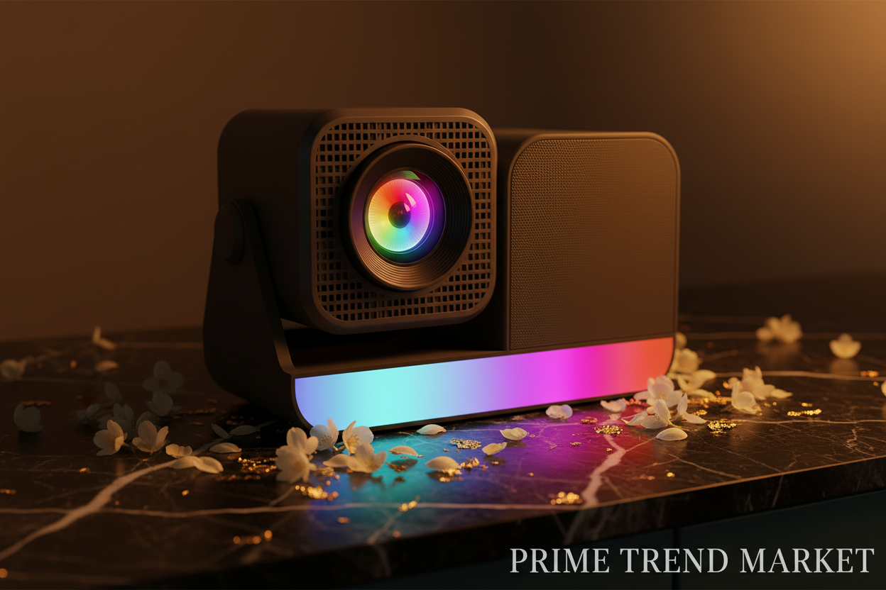 KaraokeMax™ HD Home Theater Projector — 720P with Built-In Microphone for Movie & Party Nights — Prime Trend Market