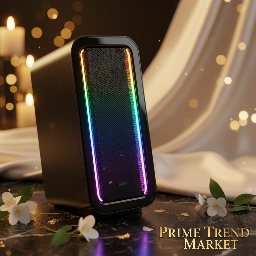 RGB Gaming Desktop Bluetooth Speaker | Dual Stereo Sound, LED Light Show & USB Powered — Prime Trend Market
