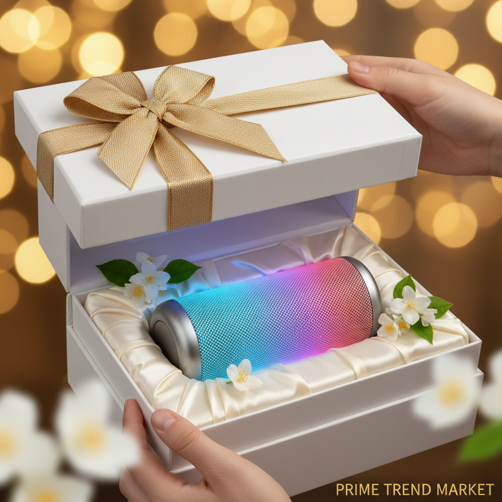 RGB Lamp Bluetooth Speaker — TWS Stereo, Waterproof & Portable with LED Mood Light — Eliza & Tuan